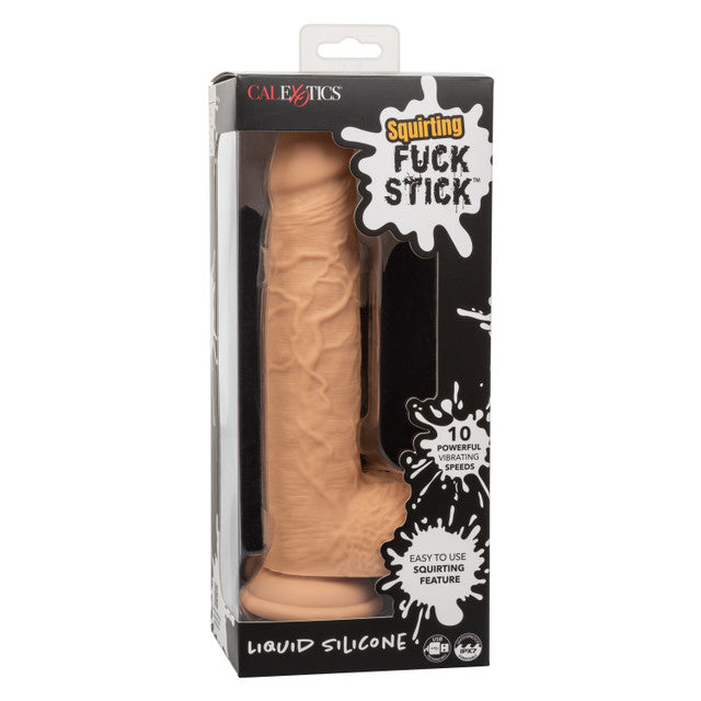 Calexotics Squirting Fuck Stick Vibrating Dildo Dong - Ivory