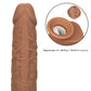 Calexotics Squirting Fuck Stick Vibrating Dildo Dong - Brown