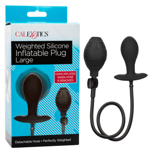 Calexotics Weighted Silicone Inflatable Plug Large