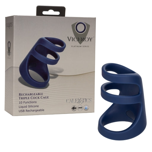 Calexotics Viceroy Rechargeable Triple Cock Cage