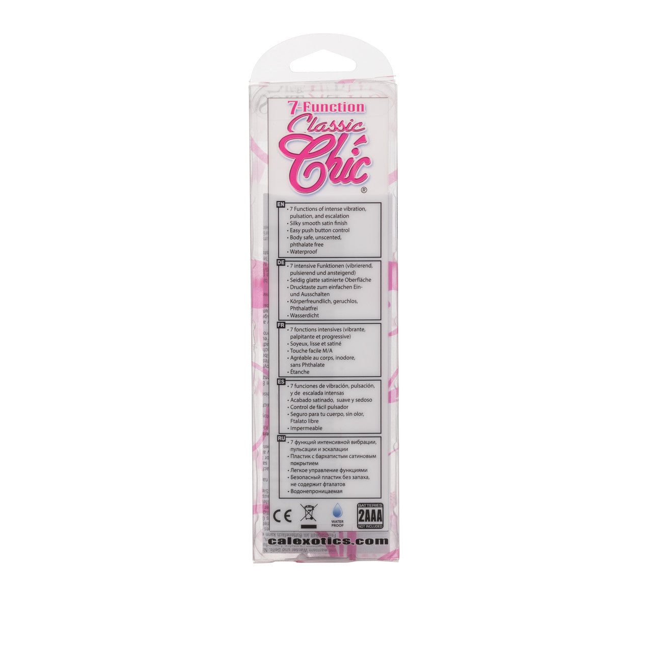 Calexotics Classic Chic® 7 Function Mini Vibe Massager 4.25" Black