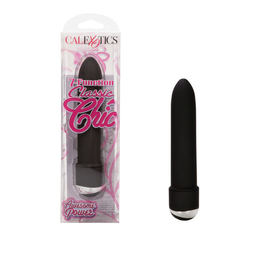 Calexotics Classic Chic® 7 Function Mini Vibe Massager 4.25" Black