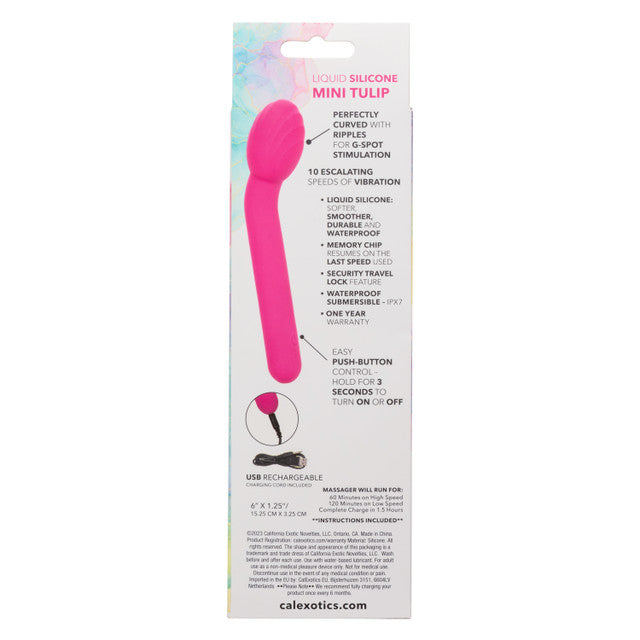 Calexotics Bliss Liquid Silicone Mini Tulip Vibrator