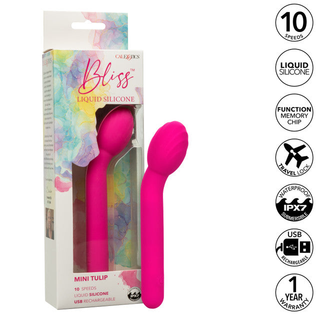 Calexotics Bliss Liquid Silicone Mini Tulip Vibrator
