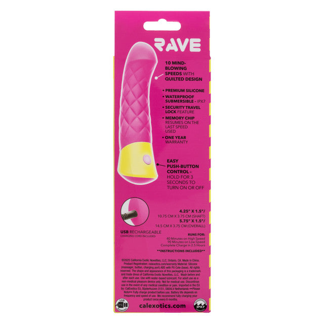 CalExotics Rave Quilted G G-Spot Vibrator