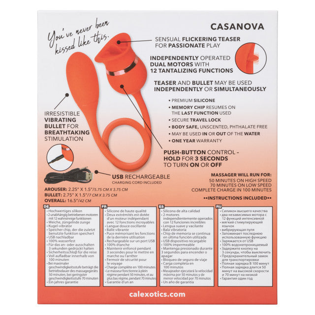 CalExotics French Kiss Sweet Casanova - Flickering Teaser and Bullet Vibrator