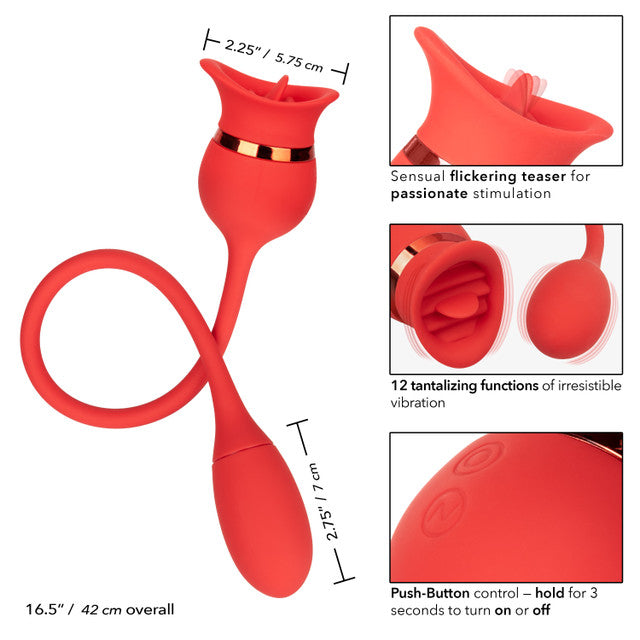 CalExotics French Kiss Sweet Casanova - Flickering Teaser and Bullet Vibrator