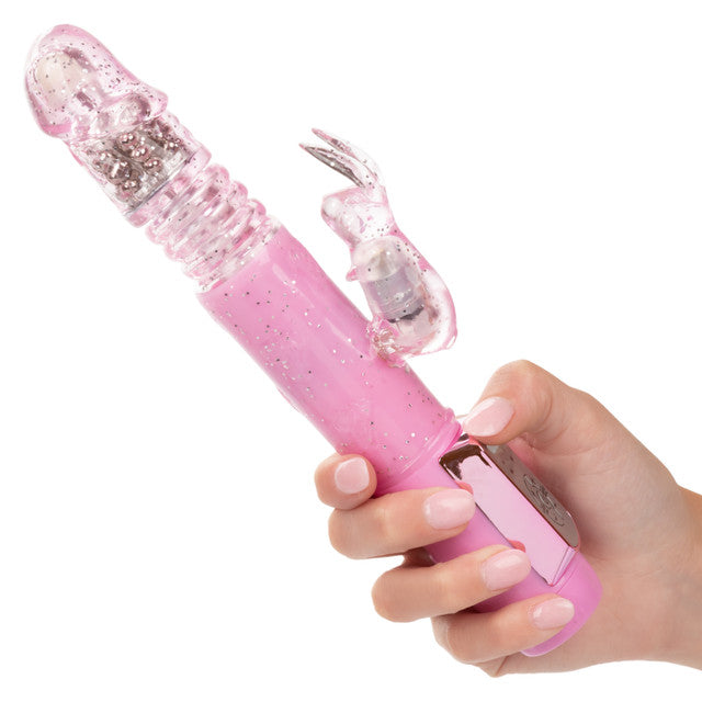 Calexotics Jack Rabbit Petite Thrusting Rabbit Vibrator Pink