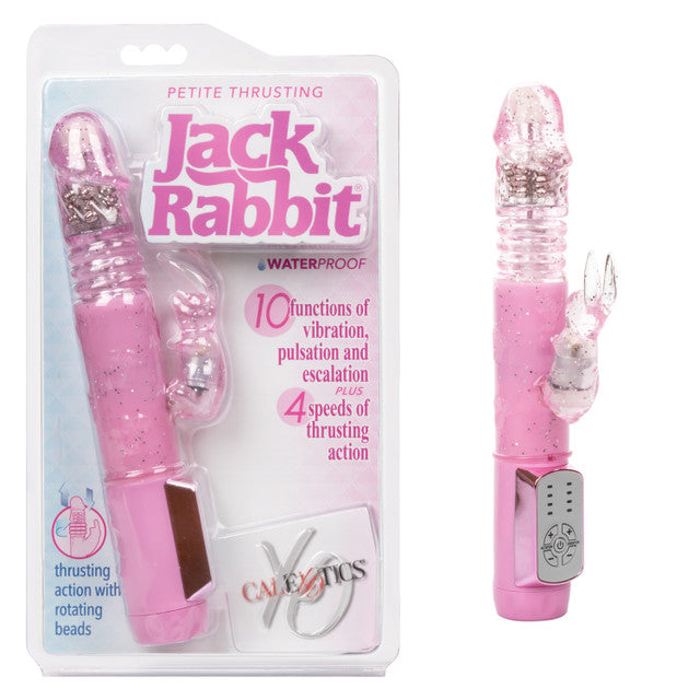 Calexotics Jack Rabbit Petite Thrusting Rabbit Vibrator Pink