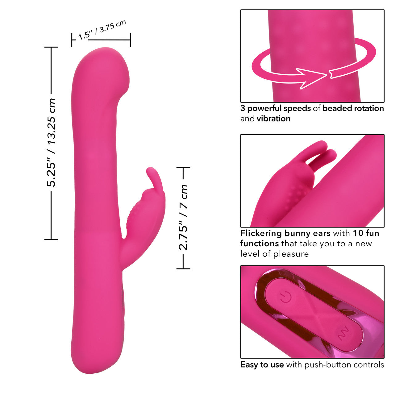Calexotics Jack Rabbit Elite Beaded G Rabbit Vibrator