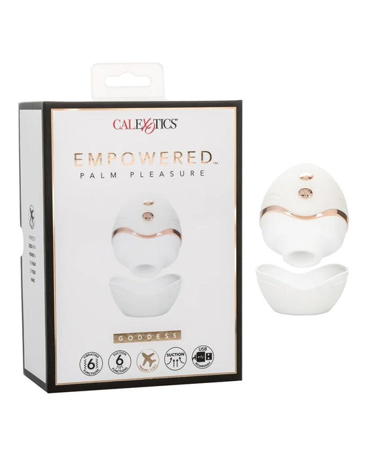 CalExotics Empowered Palm Pleasure Goddess Suction Vibrator