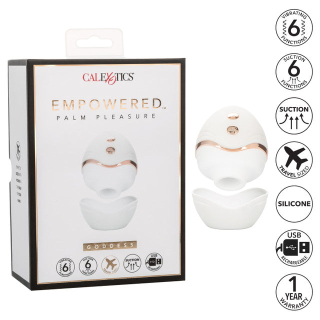 CalExotics Empowered Palm Pleasure Goddess Suction Vibrator