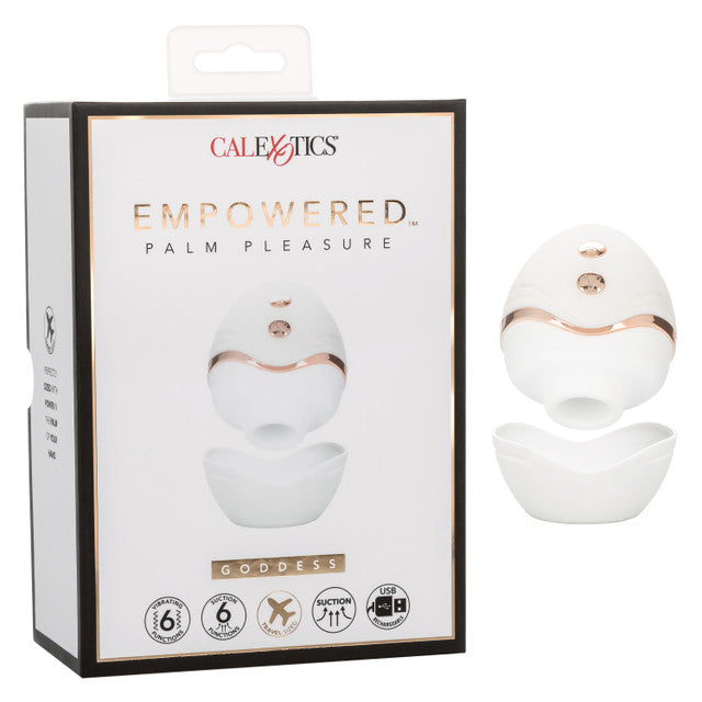 CalExotics Empowered Palm Pleasure Goddess Suction Vibrator