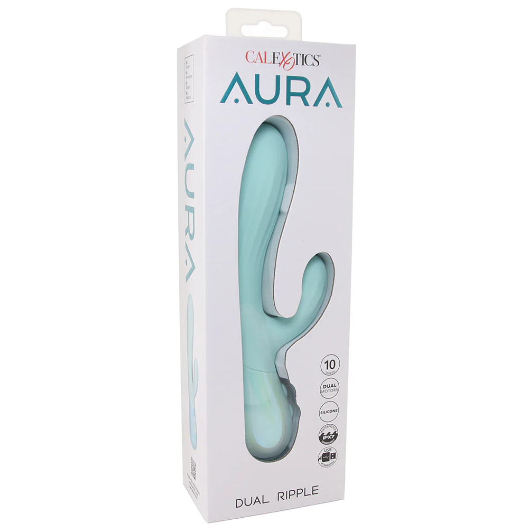 CalExotics Aura Dual Ripple Rabbit Vibrator