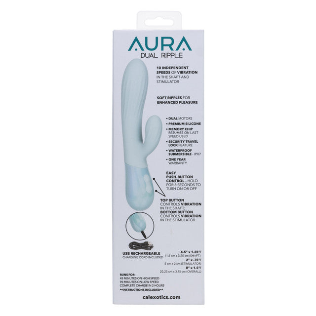 CalExotics Aura Dual Ripple Rabbit Vibrator
