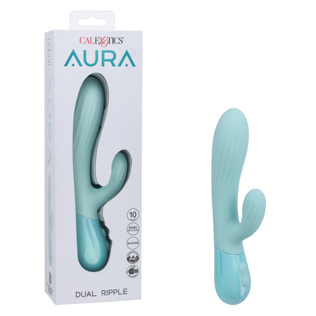 CalExotics Aura Dual Ripple Rabbit Vibrator