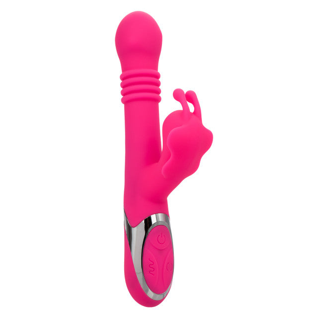 CalExotics Enchanted Kissing Butterfly Thrusting Rotating Beads Rabbit Vibrator