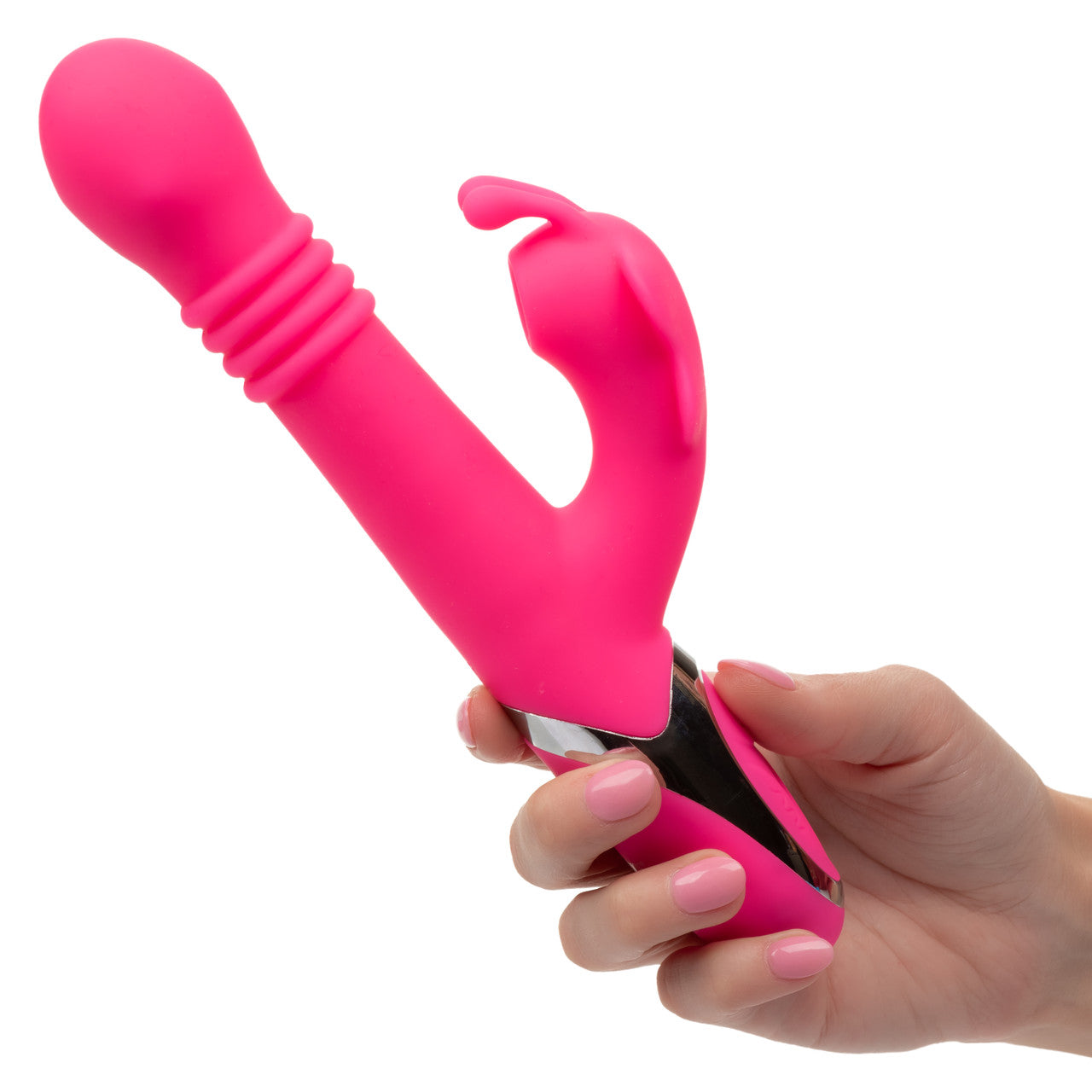 CalExotics Enchanted Kissing Butterfly Thrusting Rotating Beads Rabbit Vibrator