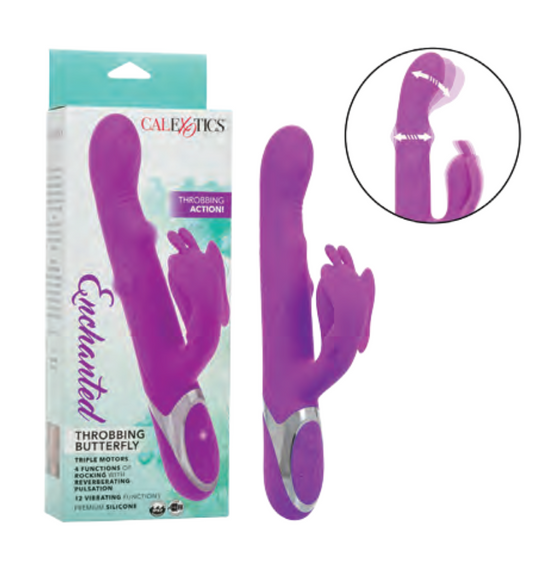 CalExotics Enchanted Rocking Throbbing Butterfly Rabbit Vibrator