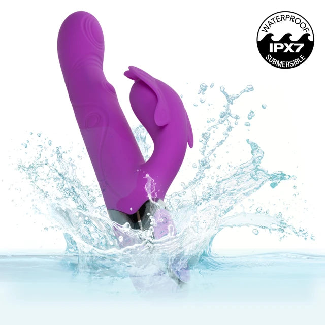 CalExotics Enchanted Rocking Throbbing Butterfly Rabbit Vibrator