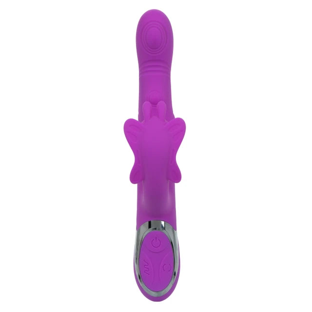 CalExotics Enchanted Rocking Throbbing Butterfly Rabbit Vibrator