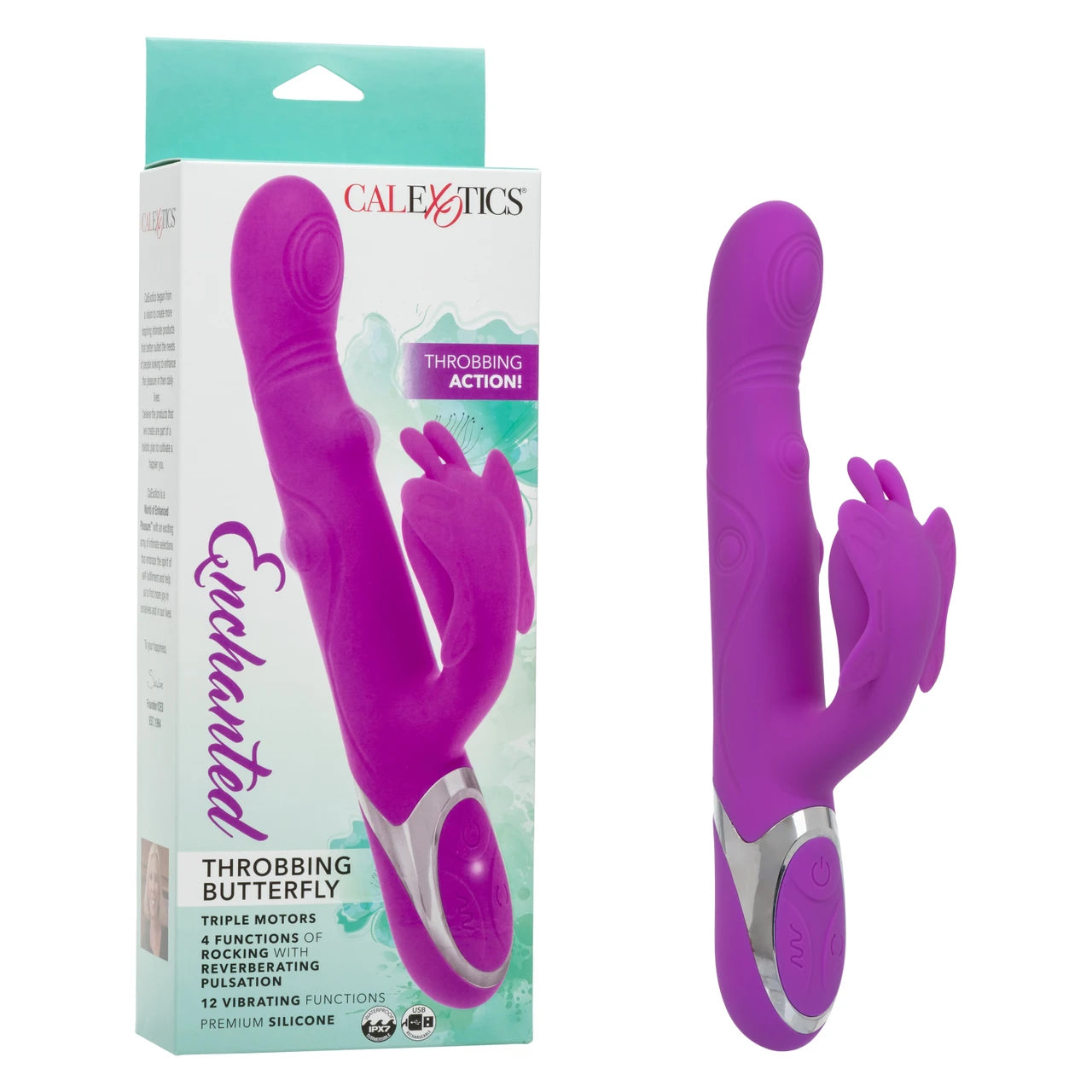 CalExotics Enchanted Rocking Throbbing Butterfly Rabbit Vibrator