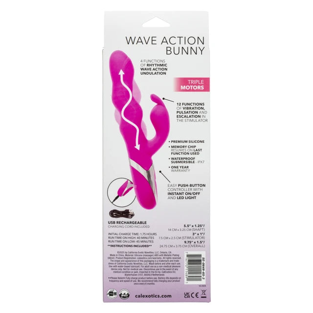 CalExotics Enchanted Wave Action Rabbit Vibrator