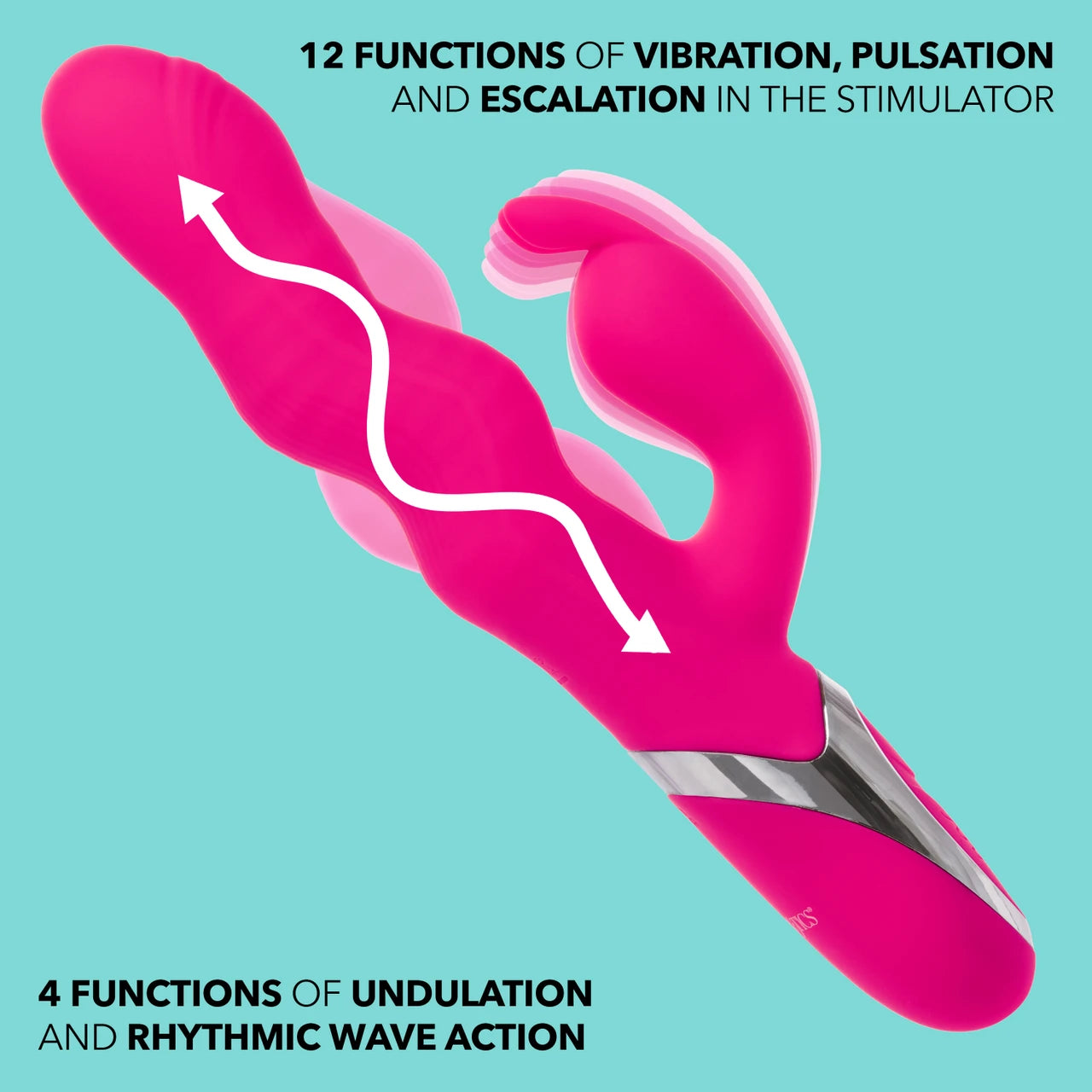 CalExotics Enchanted Wave Action Rabbit Vibrator