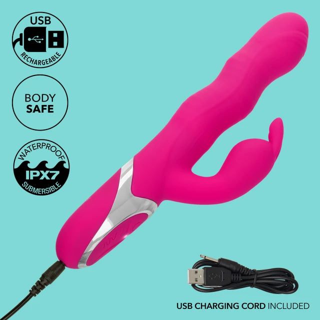 CalExotics Enchanted Wave Action Rabbit Vibrator