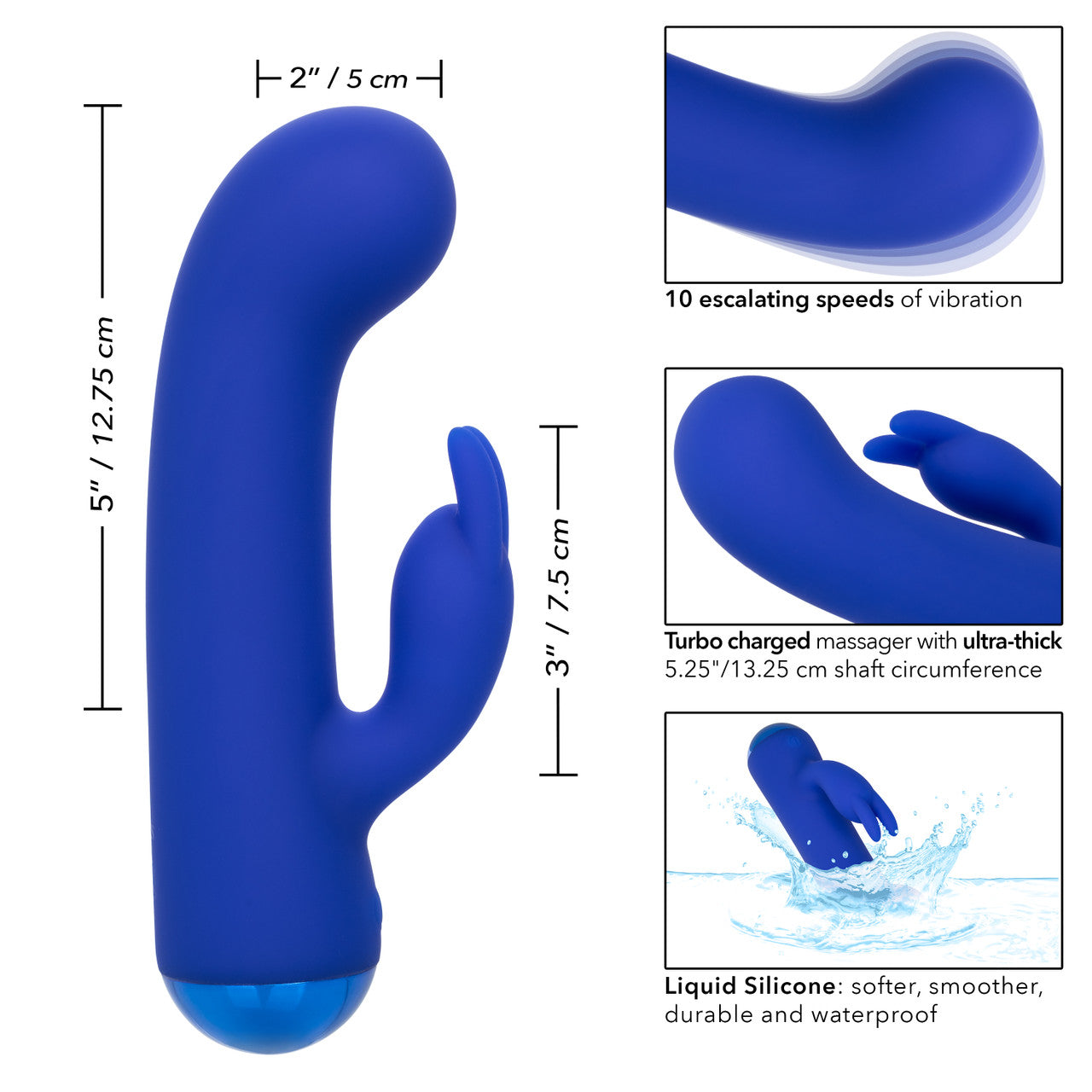 Calexotics Thicc Chubby Bunny Massager Vibrator Nightimelover Calexotics Thicc Chubby Bunny Massager Vibrator Nightimelover