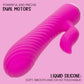 Calexotics Extra Thicc™ Chubby Gyrating Tickler Rabbit Vibrator