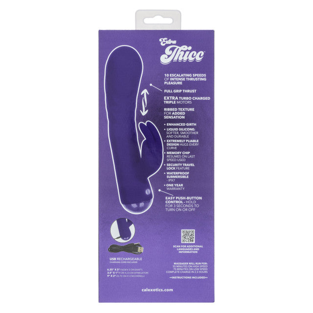 Calexotics Extra Thicc™ Chubby Deep-Thrust Bunny Rabbit Vibrator