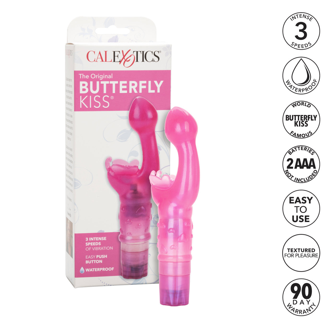 Calexotics The Original Butterfly Kiss Vibrator - Pink
