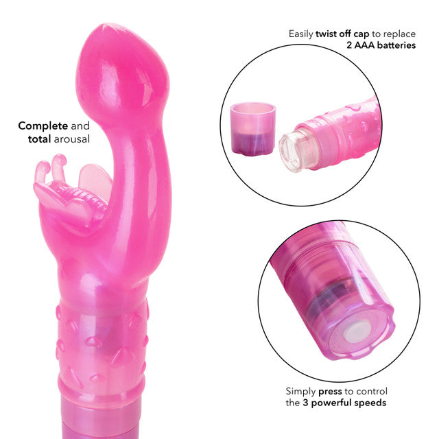 Calexotics The Original Butterfly Kiss Vibrator - Pink