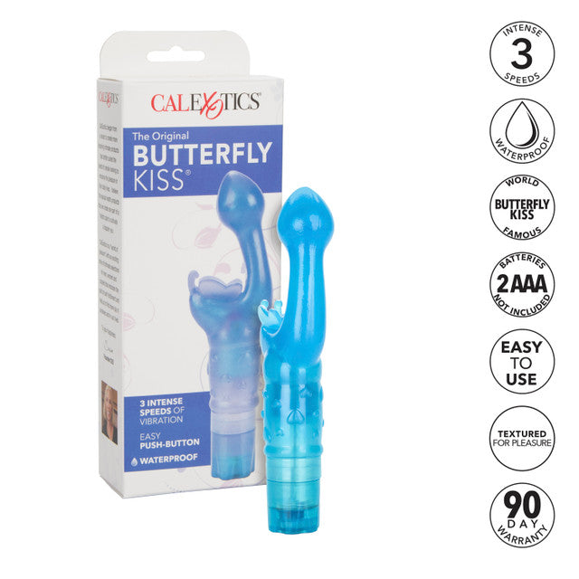 Calexotics The Original Butterfly Kiss Vibrator - Blue