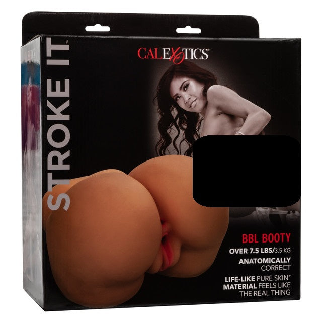 Calexotics | Stroke It BBL Booty Masturbator Brown 14.5 x 22.75 x 23.5cm / 4.2kg