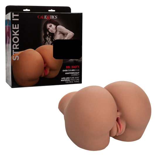Calexotics | Stroke It BBL Booty Masturbator Brown 14.5 x 22.75 x 23.5cm / 4.2kg