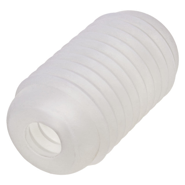 Calexotics Pop Sock™ Ribbed - Clear Stroker Reversible Masturbator