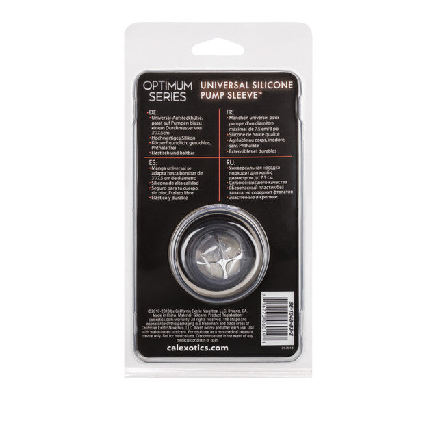 Calexotics Optimum Series Universal Silicone Pump Sleeve - Smoke