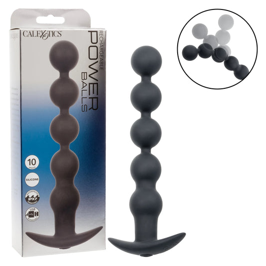 Calexotics Rechargeable Power Balls - Vibrating Flexible Anal Beads