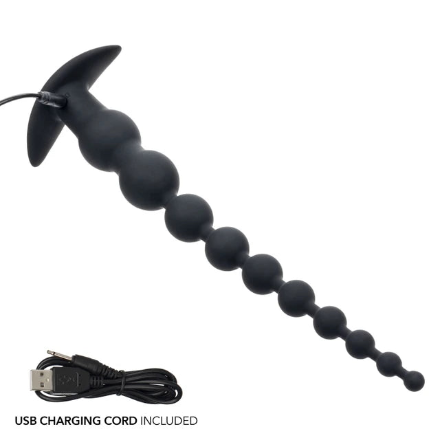 Calexotics Rechargeable X-10 Power Beads - Vibrating Flexible Anal Beads
