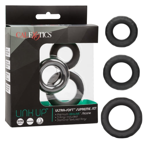 Calexotics Link Up Ultra-Soft Supreme Cock Ring Set