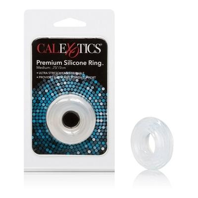 Calexotics Premium Silicone Cock Ring - Medium Clear