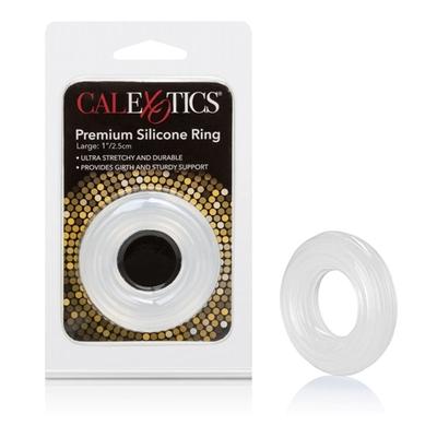 Calexotics Premium Silicone Cock Ring - Large Clear