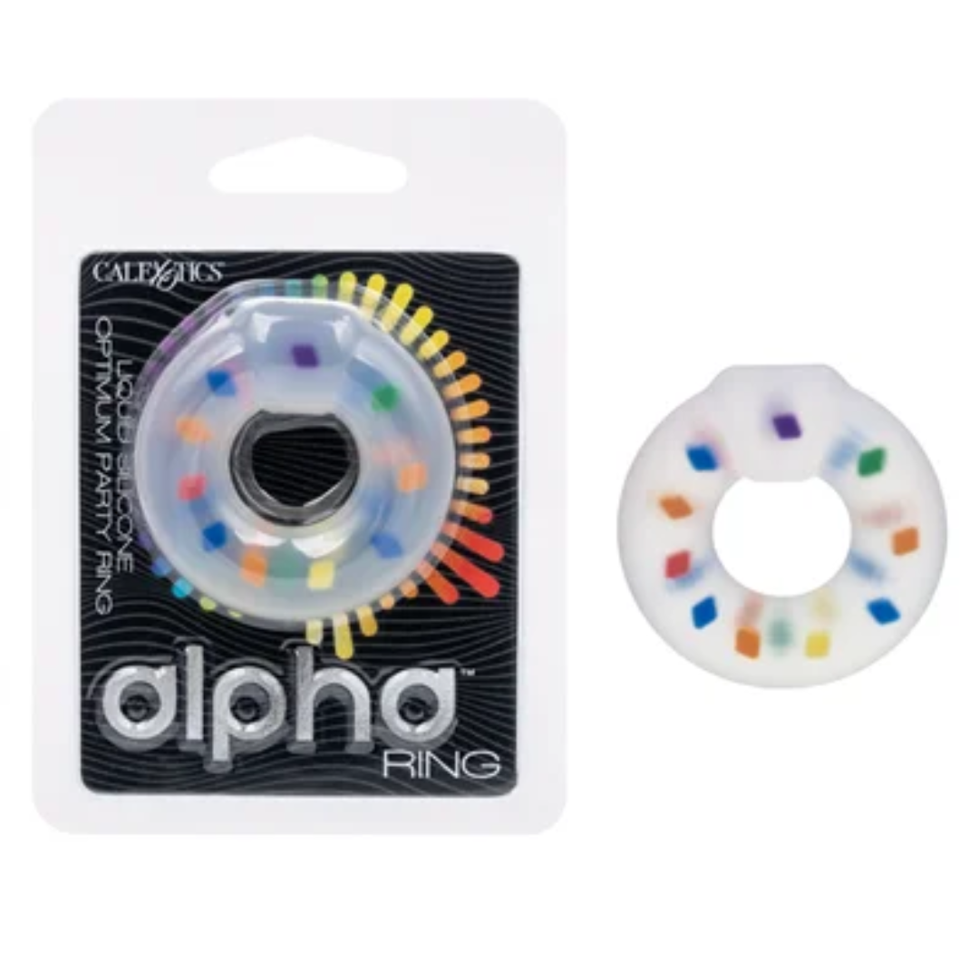 Calexotics Alpha™ Liquid Silicone Optimum Party Cock Ring