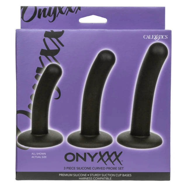 Calexotics Onyxxx® 3 Piece Silicone Curved Probe Set