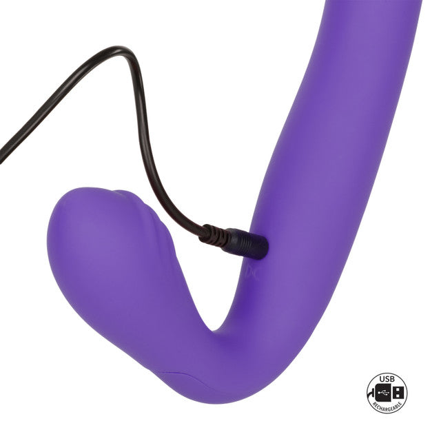 Calexotics Her Royal Harness Love Rider Strapless Strap On - Purple