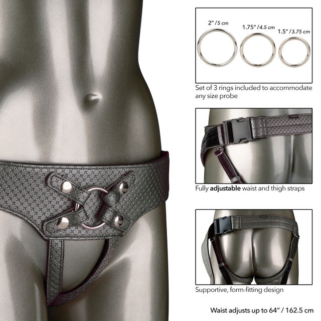 Calexotics Her Royal Harness The Regal Empress - Pewter