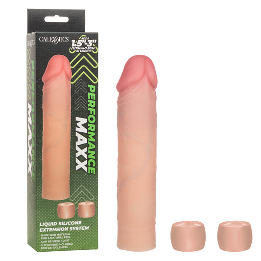 Calexotics Performance Maxx 8" Liquid Silicone Extension System - Ivory