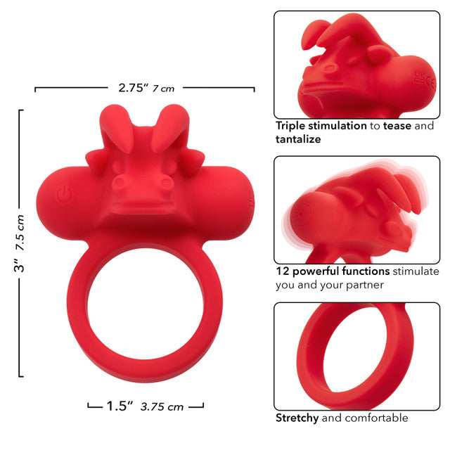 Calexotics Silicone Rechargeable The Matador Couples Ring Vibrator
